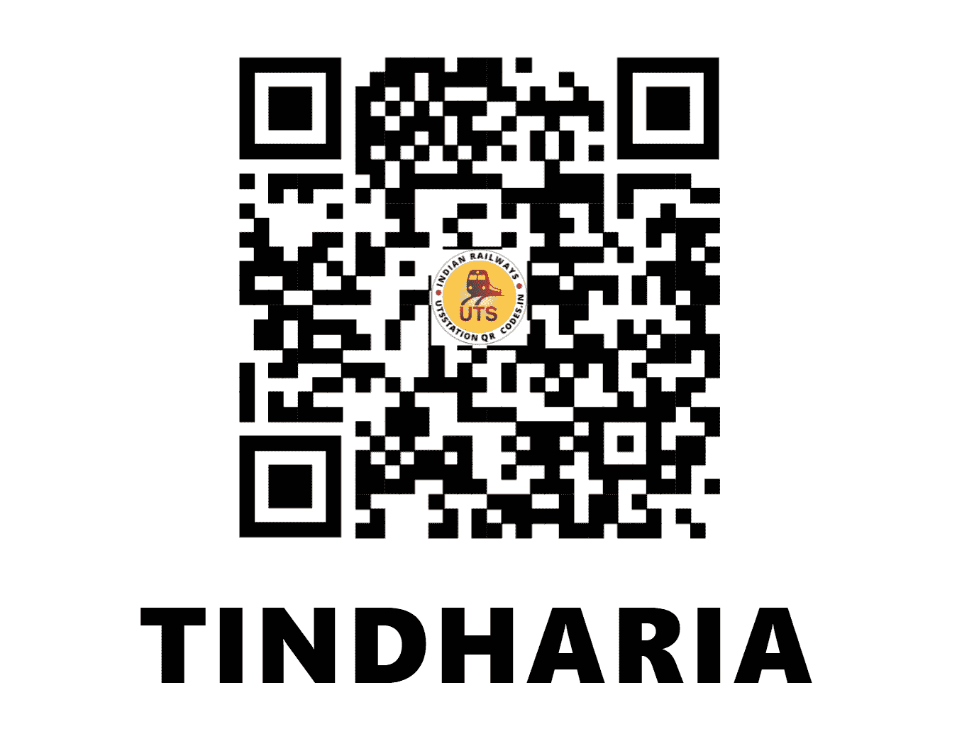 UTS QR Code for TINDHARIA - TDH - NF (WEST BENGAL)